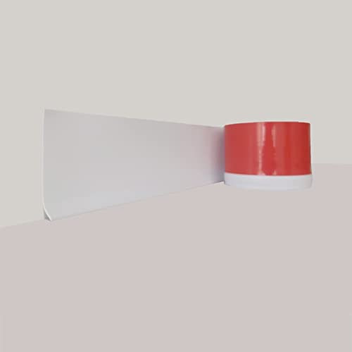 Plinthe Murale En Vinyle Plinthe Flexible Plinthe Autocollante Plinthe En Caoutchouc Autocollante (Blanc 2 M/6,5 Pi)