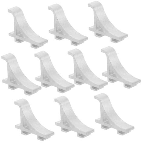 LABRIMP 10pcs Heavy Duty Freezer Cooler Shelf Clips Low-temperature Resistant Stainless Steel Refrigerator Shelf Supports for Commercial and Home Storage Organization