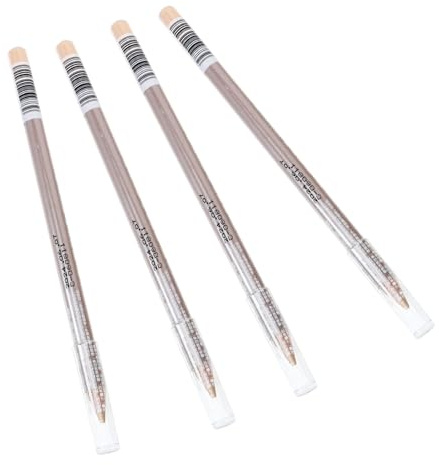 Lápiz Corrector de Maquillaje Resistente al Agua, 4 Piezas | Madera, Uso Diario y Práctica para Principiantes, Formato Ligero y Reutilizable