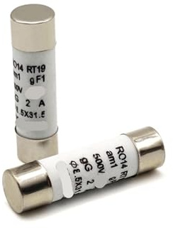 Lot de 20 fusibles tubulaires en céramique à rapide R014 R015-8,5 x 31 mm, 1 A à 32 A, 500 V -(10A 8.5x31.5mm)