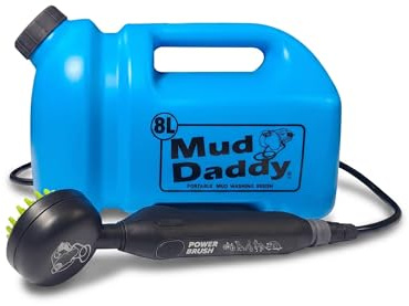 Mud Daddy POWER Battery Operated Dog Shower/Dog Washer 8L Blue | Quiet, Gentle, Portable Dog Cleaner for Muddy Paws & Daily Washes | One-Button Wash for Muddy Paws, Puppies & Winter Walks