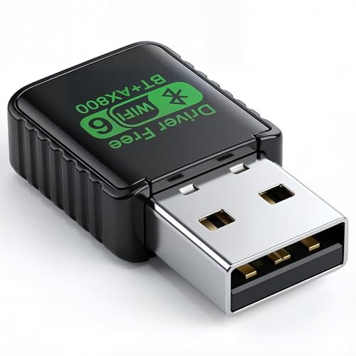 WLAN Stick AX900 USB WiFi 6 Linux DualBand 600Mbit/s 5GHz + 286Mbit/s 2.4GHz,Mini USB WiFi Adapter USB WLAN Adapter PC Laptop,MU-MIMO OFDMA Empfänger WiFi Adaptor Kompatibel mit Windows 11/10/7