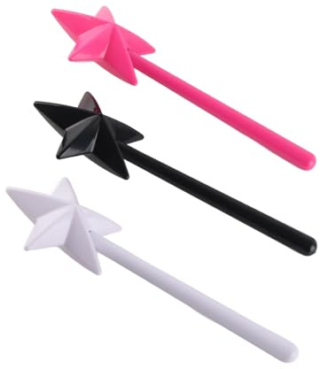 YDuupxe 3 Piezas de Salero y Pimentero, Varita Mágica de Plástico en Forma de Estrella, Dispensador de Condimentos para Fiesta en Casa y Festival
