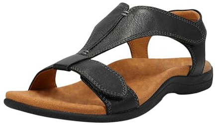 Sandale Orthopedique- Chaussure Femme Ete Semelles Épaisses Plage Casual Mode Claquettes Plateforme Jogging Dorees Mules Anti-Dérapant Tennis Bohemia en Lin Plate Élastique Noir 37