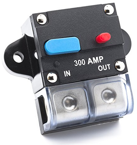 Adapter Universe 300 A Automatische Sicherung Automatik Schalter 12 V / 24 V Spritzwasserschutz passend für Auto Boot Motorrad usw