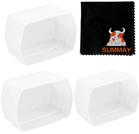 Flash Diffuseur Dome Bounce - Fit Godox V860II V850II TT685 TT600 Flashlight (Lot de 3 Blanc) (Flash Diffuseur)