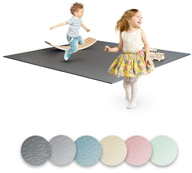 Ehrenkind® Krabbelmatte PRO | Extra dick und Soft | Made in Germany | Spielmatte Baby |Oeko-Tex 100 | Größe 180x240cm GRAU