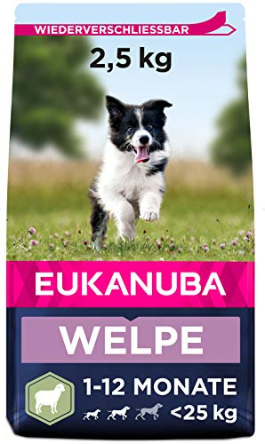 Eukanuba Chiot & Junior Adulte Nourriture sèche Pour Petite et Moyenne Race Agneau&Riz 2,5kg