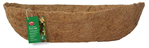 Ambassador 61cm Pre Moulded Natural Wall Trough Plant Basket Coco Liner 24 Inch