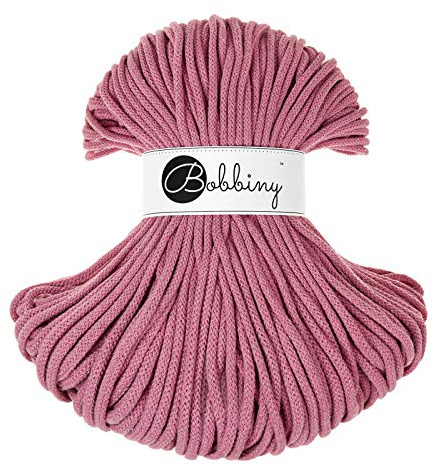 Bobbiny Premium Cords 5 mm - Rope-Garn 100 m 100% Baumwolle (Blossom)
