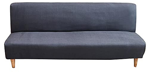 CHNSHOME Sofabezug ohne armlehnen Stretch Armlose sofaüberwurf Sofahusse Ohne Armlehne 3 sitzer Sofa Abdeckung Schlafsofa bezug