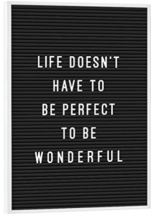 artboxONE Poster mit weißem Rahmen 18x13 cm Typografie Letterboard Wonderful Life - Bild Letter
