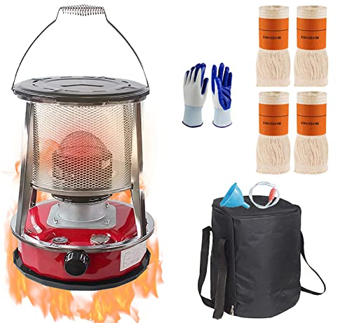 Réchaud à Pétrole pour L'Intérieur et L'Extérieur,Chauffage Non Electrique pour La Maison,Le Patio,Le Camping,La Pêche sur Glace,La Survie en Cas d'urgence, Portable Poêle à Pétrole,4.6L