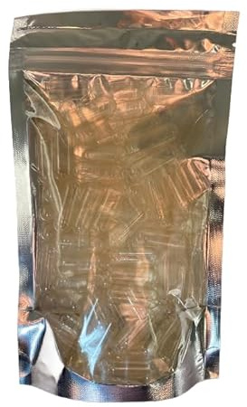 GelatincapsUK 1000 Extra Large Size 000 Clear Empty Gelatin Capsules Gelatine Hard Pill Cases Self Fill