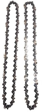 ByoBLu 2 Stück/Set 8-Zoll-Mini-Sägekette 1/4 Zoll; Pitch 043 Zoll; Kettensägenketten der Stärke 47L