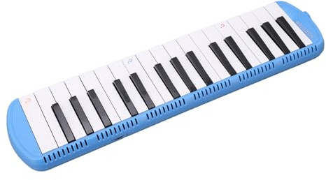 Mundstück Melodica Instrument mit 32 Schlüssel für Begginer Musical Education InstrumentPink (BLUE)
