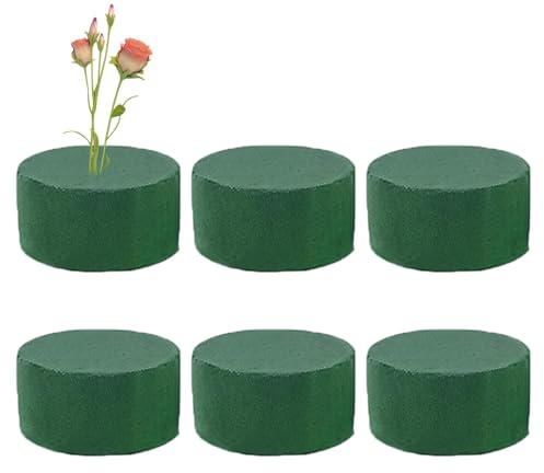 Blumensteckschaum Zylinder Steckschwamm Für Blumen Steckschaum Rund Steckmoos, Steckziegel Für Blumengestecke - Steckschwamm Zum Basteln Für Feiern, Hochzeit, Geschenke