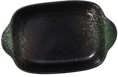 FUNOMOCYA Ofenteller Aus Keramik Servierteller Für Desserts Vorspeisenteller Mit Doppelgriff Backform Für Küche Vielseitiges Küchengeschirr Zum Backen Und Servieren