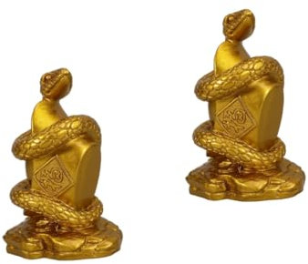 Cabilock 2St Schlangen-Ornamente aus Kunstharz Simulation Schlangenfigur schlangenförmige Verzierung Schlangenstatue Schlangendekoration Kleine Schlangenfigur-Skulptur Schlangenschmuck