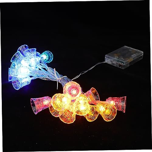 Artibetter LED Lichterkette mit 20 Glocken Warmweiß Auspc Material Installieren Dekorative Gartendekoration für Weihnachten und Festliche Anlässe