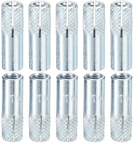 Edelstahl Anker Spreizdübel Ankerbolzen für Wand, 1/4 x 1 Drop-In-Anker, 25 Stück, gut for Trockenwände