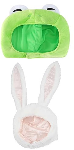 GAROZATION 2stücke Teiliges Unisex Tierohren-haube Kreative Kapuzenmützen Für Halloween Und Kostümpartys Wärmt Bei Kühlen Temperaturen Für Mit Freunden