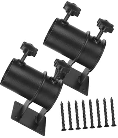 FONDOTIN Umbrella Holder Clamp for Deck Railing Umbrella Bracket Heavy Duty Metal Parasol Stand Outdoor Base
