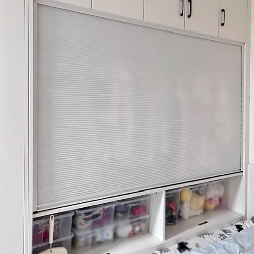 MLYAYE Faltbare Schranktüren in Sondergröße für kleine Einsparungen, 40 cm 50 60 70 80 90 100 120 cm breiter Kleiderschrank, temporäres Akkordeontor mit Zellstoffpaneel(45 x 100 cm)