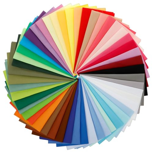 50 piezas de tela de algodón para coser, algodón, colores brillantes, para acolchar, manualidades, decoración, manualidades (25 x 25 cm)