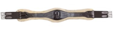 WALDHAUSEN Ledersattelgurt mit ECO Wool, braun, 130 cm