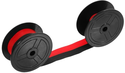 TOGEVAL Schreibmaschinen Farbband Doppelspule Schwarz Rot Langlebiges Abs Material Klare Wischfeste Kompatibel mit Stardp Leichtes Ersatzband für Mechanische Schreibmaschinen