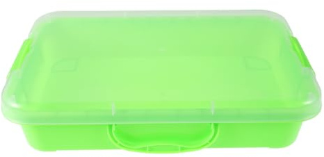 VICASKY Bac à Sable De Bureau pour Tout-Petits Plateau Sensoriel Portable Boîte De Rangement Plastique pour Activités Manuelles Et Jeu avec Sable