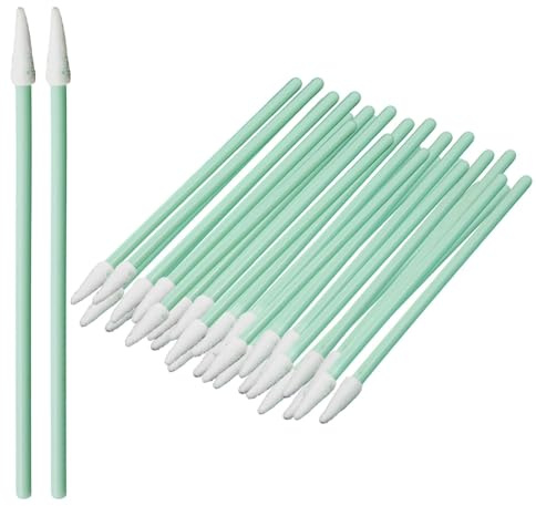 100 Stück Wattestäbchen Reinigungsstäbchen, Mini Reinigung Stäbchen, Schaumstoffspitzen Reinigungstupfer, Mehrzweck-Schaumstofftupfer Set, zum Reinigen und Auftragen von Make-up