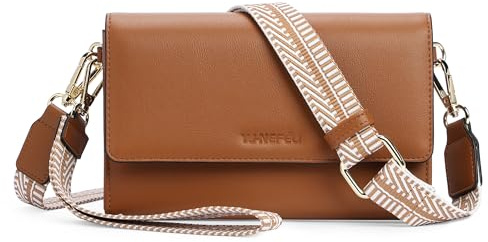 YJ-NEFELI Small Crossbody Bags for Women RFID Vegan Leather Wristlet Cell Phone Mini Purse Womens Shoulder Handbag Wallet Travel Purse