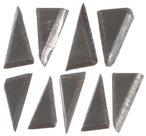 iplusmile 9 pièces Coins Fer Robustes Cales Multifonctions pour Réparation Manche Hache Installation Stable Outils Travail Du Bois et Facile à Utiliser