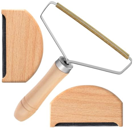 UIEXEA Levapelucchi Manuale 4 Pezzi Cashmere Comb, Togli Pallini Manuale e Leva Pelucchi per Tessuti in Lana e Cashmere per Abbigliamento Maglione Cashmere Tappeto (B)