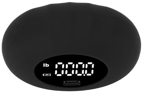 POENVFPO Tester per la Forza della Presa della Mano, Dinamometro Elettronico per L'allenamento della Forza della Presa con USB C Ricaricabile e Design Ergonomico, per Appassionati e (LB)