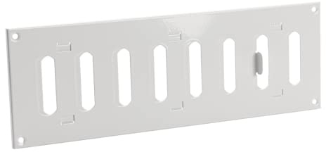 300x100mm Blanco Rejilla corredera de chapa de acero, rejilla de ventilación
