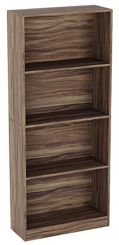 Vida Designs Cambridge, Walnussholz, 4 Ebenen, Bücherregal Display, Regal, Holz, für Wohnzimmer