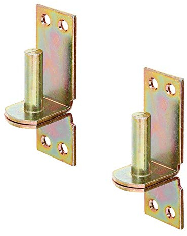 WITTKOWARE Tor-Kloben-Set, Ø 16mm, Stahl, gelb verzinkt, für Winkelbänder-Set