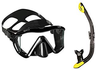 Mares i3 + Ergo Dry Maskenset Schnorchelset (schwarz/gelb)