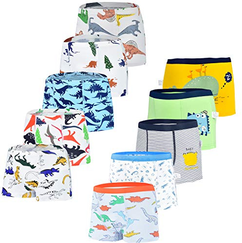 JackLoveBriefs Kinder Unterhose Jungen 10er-Pack 4-6Jahre Mehrfarbig Größe:L