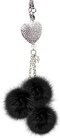 iSpchen Auto Anhänger für Spiegel Bling Autospiegel Anhänger Dekoration Auto Rückspiegel Anhänger Ornament Crystal Auto Rückspiegel hängendes Zubehör für Frauen & Männer