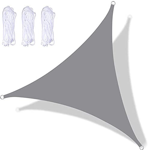 DKLE Gazebo Giardino Telo Vela Triangolare Ombreggiante 2x2x2 m, Tenda A Vela Parasole da Esterno, Vela Parasole Impermeabile con Accessori, per Giardino Piscine Cortile