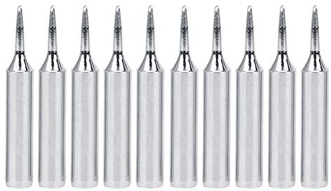 10Pcs Soldering Tips, Mechanic Soldering Iron Tips Replaceable Micro Soldering Iron Tips, 900M‑T 900M‑T‑1C Detail Soldering Tips