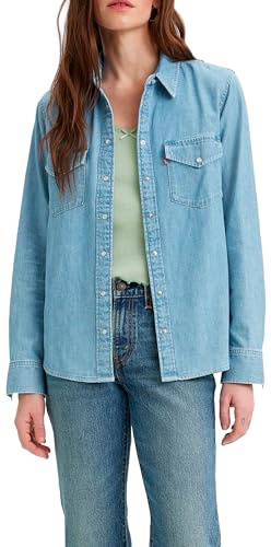 Levi's Damen Iconic Western Hemd,Old 517 Blue,M