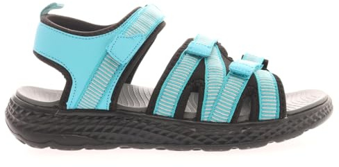 Propét Women's TravelActiv Adventure Sandal, Teal, 9 X-Wide