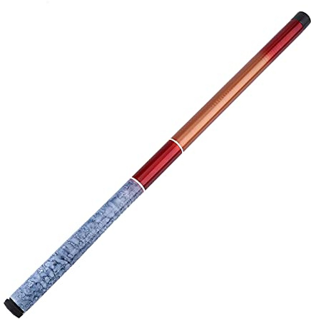 KIMISS GFK-Handglas, Teleskoprute, Süßwasserangelpeitschen mit Stahlstange, Tragbare Rute, Handguss, Harte Angelausrüstung (2,1 m)