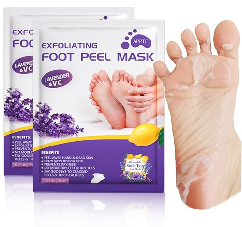 Fußschalenmaske, 5 Pack -Fußmaske - Reparaturen und entfernt trockene tote Haut für weiche Babyfüße - Peeling Fußschalenmaske für harte Haut - Peeling