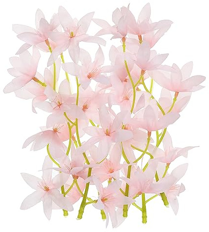 PATIKIL 12 pcs 7 Artificiel Orchidée Fleur Remplisseurs pour Maison Rose | Flottant Bougies Simulation Fleur Cylindre Vase pour Mariage Décoration